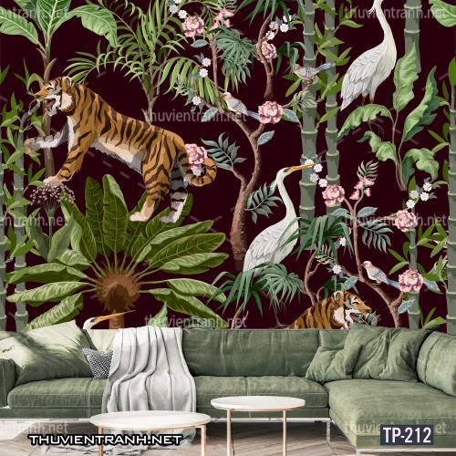 Tranh dán tường Hoa lá nhiệt đới, Tropical Leaves - Kết quả tìm kiếm tranh tường