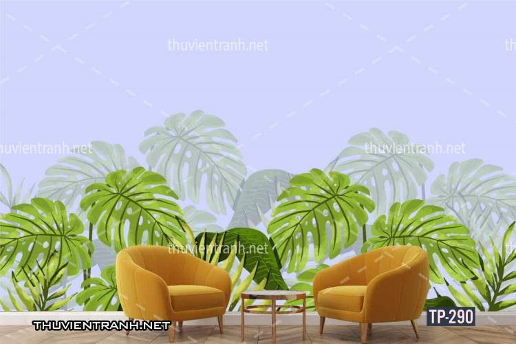 Tranh dán tường Hoa lá nhiệt đới, Tropical Leaves - Tranh tường chất lượng cao