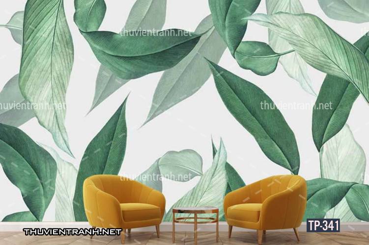 Tranh dán tường Hoa lá nhiệt đới, Tropical Leaves - Tranh tường chất lượng cao