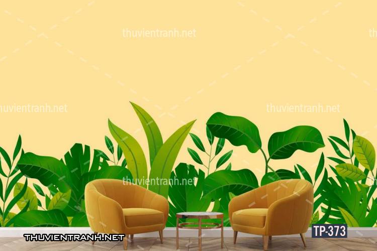 Tranh dán tường Hoa lá nhiệt đới, Tropical Leaves - Tranh tường chất lượng cao