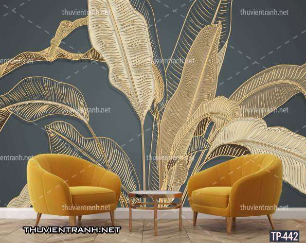 Tranh dán tường Hoa lá nhiệt đới, Tropical Leaves - Tranh tường chất lượng cao