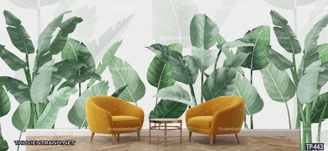 Tranh dán tường Hoa lá nhiệt đới, Tropical Leaves - Tranh tường chất lượng cao