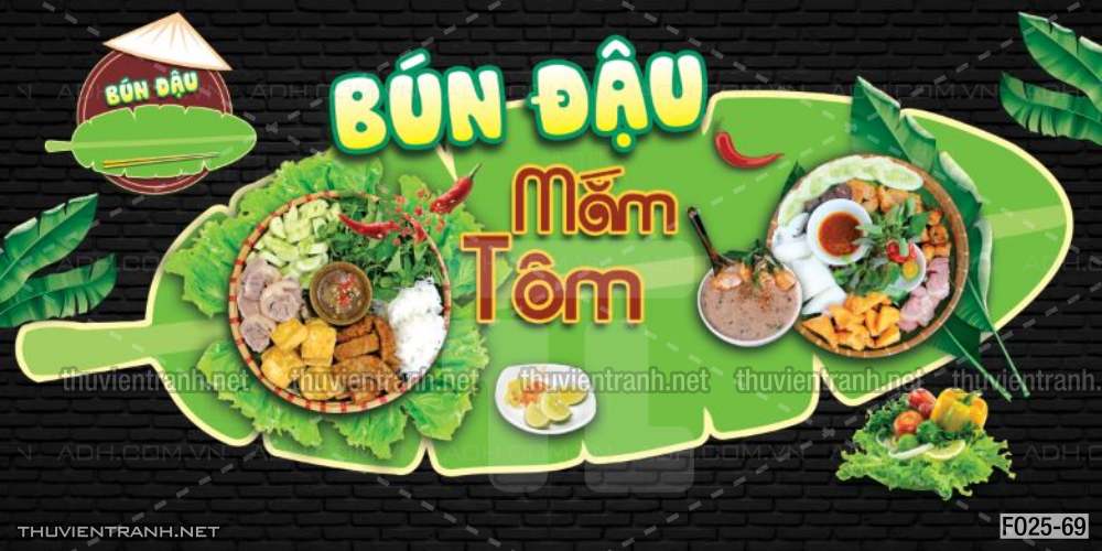 Tranh dán tường trang trí quán Bún đậu - Kết quả tìm kiếm tranh tường