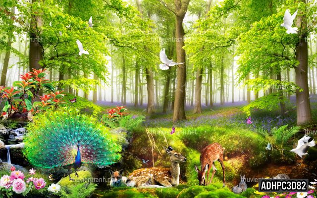Tranh dán tường 3D Phong Cảnh-ADHPC3D82 - Tranh tường chất lượng cao