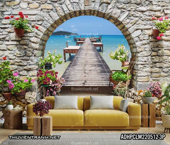 Tranh dán tường 3D Phong Cảnh-ADHPCLM220512-3P - Tranh tường chất lượng cao