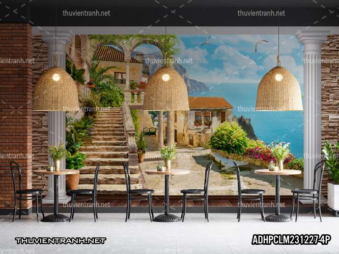 Tranh dán tường 3D Phong Cảnh-ADHPCLM231227-4P - Tranh tường chất lượng cao